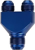 Vista 5 de AC PERFORMANCE Divisor De Bloque Y De Aluminio De Montaje De Combustible Macho -10 AN En Macho -6 AN Salida, Negro