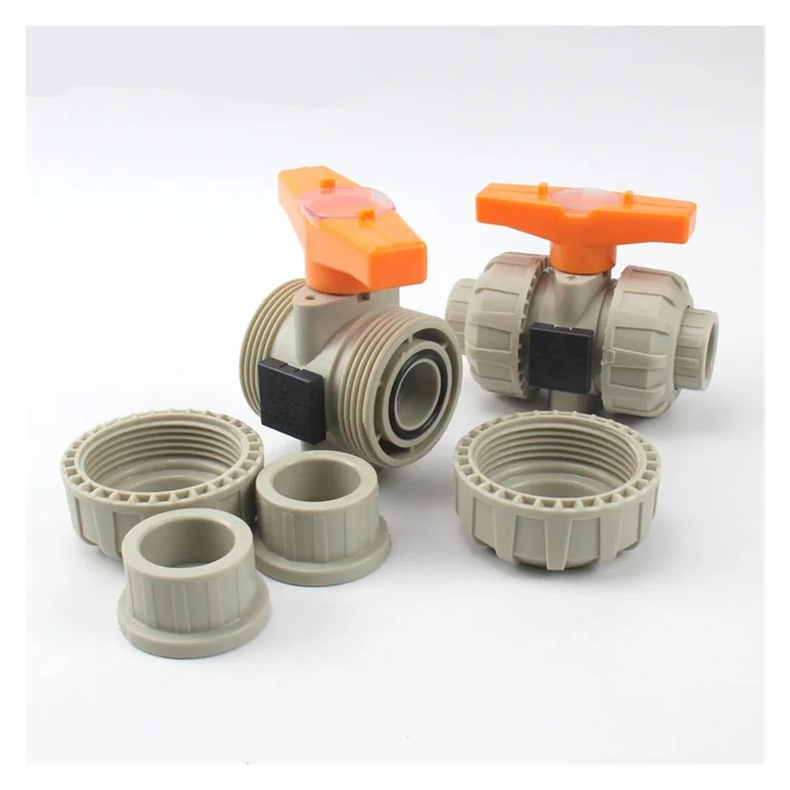 Adaptador de válvula de bola de drenaje, I.D20 ~ 50 mm, válvula de bola doble True Union, conector de tubería de agua industrial, accesorios de manguera de fontanería, válvula de cierre deslizante de