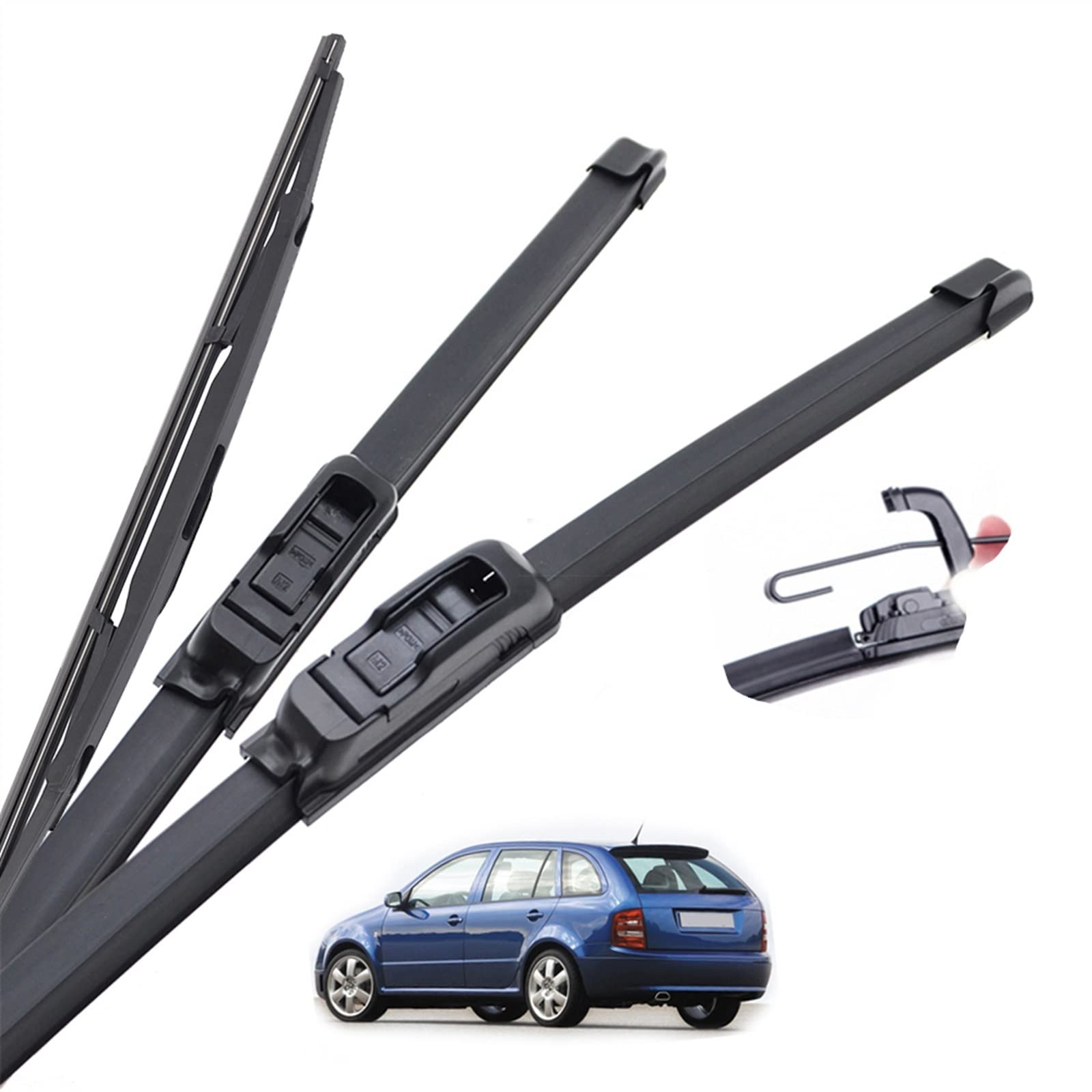Parabrezza Spazzole Tergicristallo Auto Finestra Anteriore per Skoda per Fabia 6Y Hatchback Immobiliare 1999 2000 2001 2002 2003 2004 2005 2006 2007