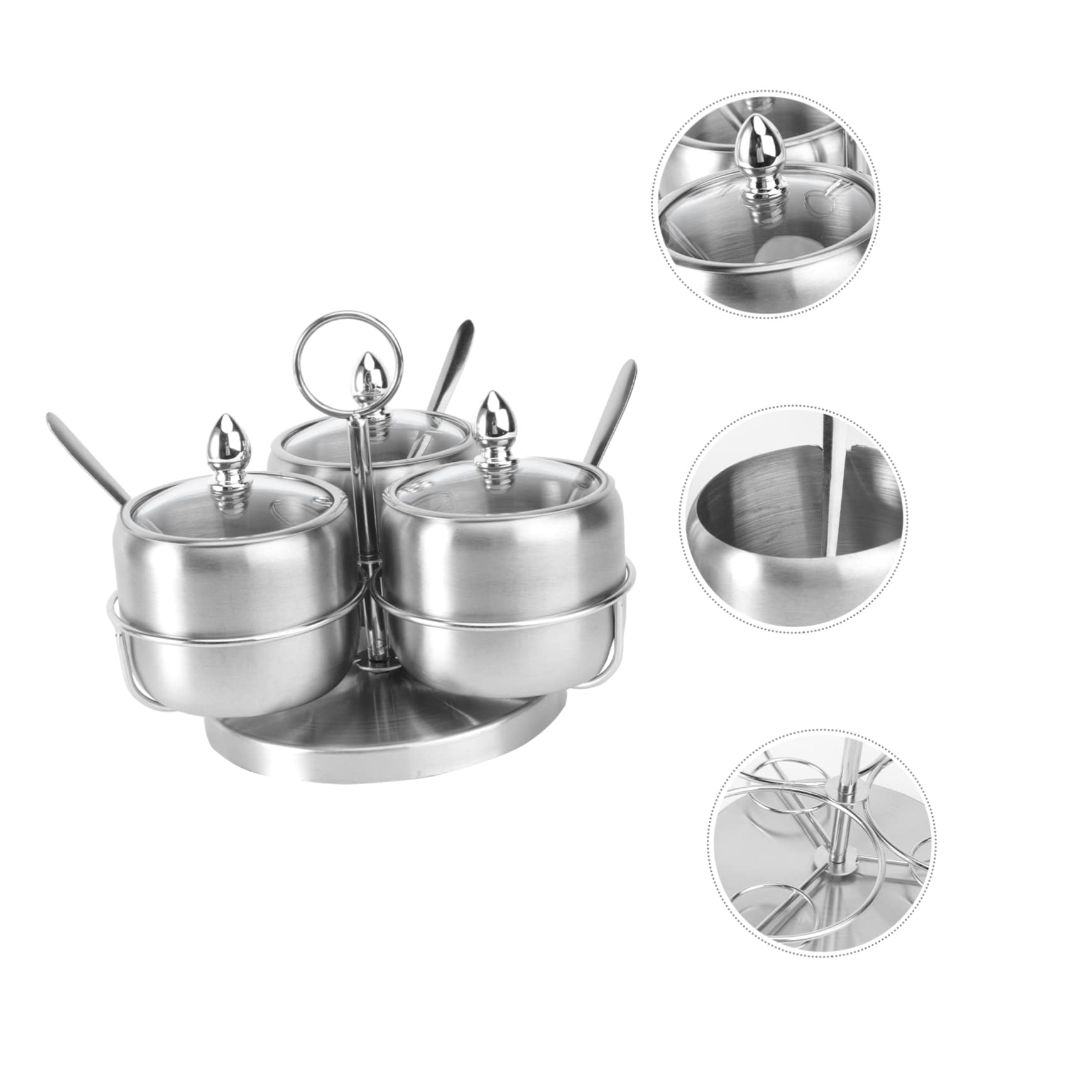 Alipis Contenedor De Especias Resistente Juego De Botes Especias Estante De Cocina Ahorra Espacio