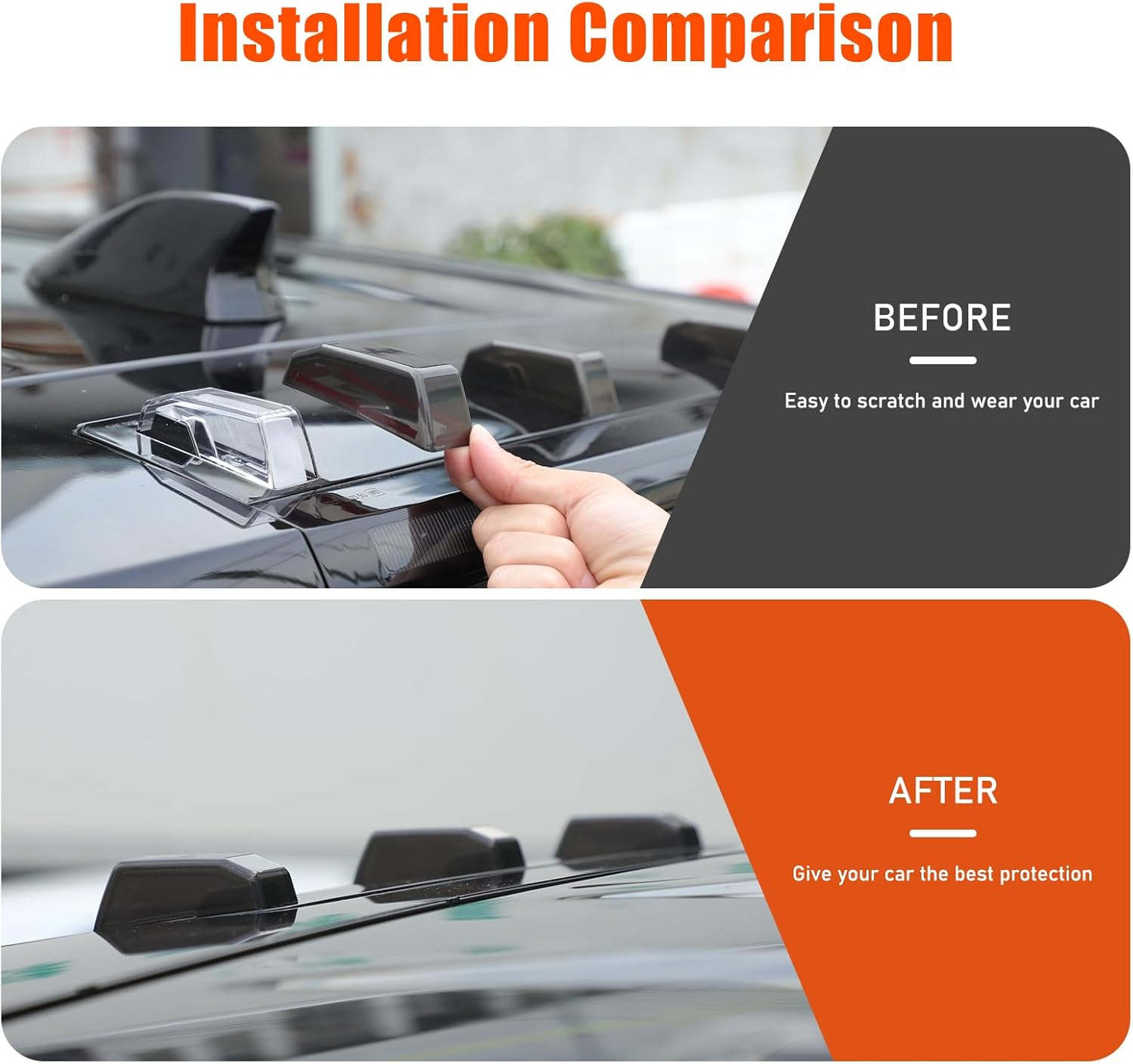 Car Rear Tail Roof Light Cover Compatible with EV SUV 2024 2025 2026 Tail Roof Lamp Shell Shade Smoked Taillight Shell Trim Cover Rear Tail Roof Light Protect Decorative ABS Accessories
