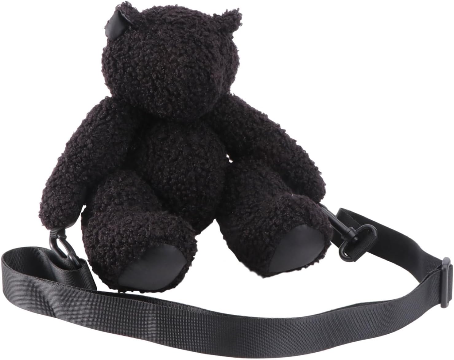 1pc Plush Cartoon Bear Shoulder Bag Crossbody Pouch for Women Stylish Plush Bag for Shopping Everyday Use Cute Animal Shaped Design