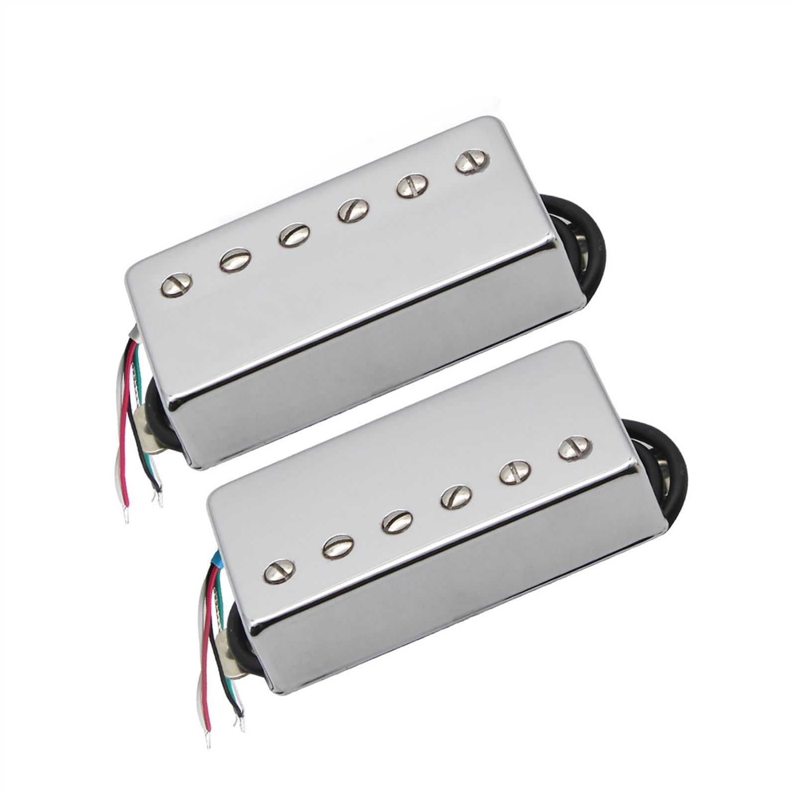 Gitara Alnico 5 Humbucker Neck And Bridge Pickup Set Metalowa Osłona 4-przewody Do For LP Części Do Gitary Gitary Elektrycznej Części Zamienne