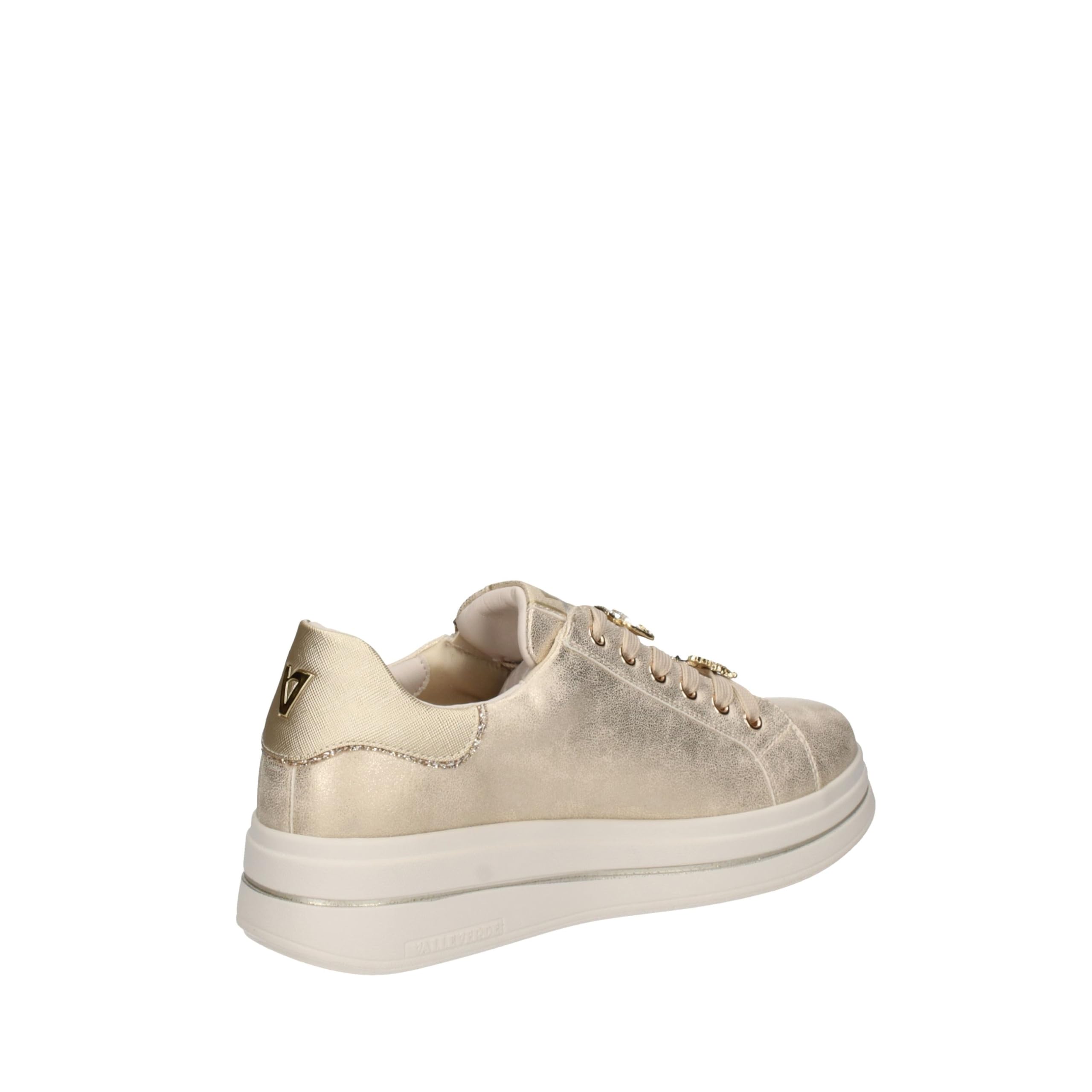 Valleverde Sneakers Platform Donna Gold Modello 35492B