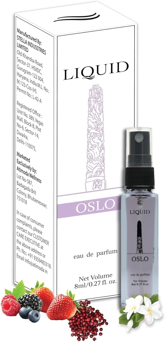 Luxury Perfume for Gift | Unisex Eau De Parfum - Long Lasting Fragrance & A Premium Smell for Men & Women with Oslo Smell | Blend of Fruity