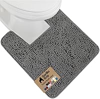 Vista 20 de GORILLA GRIP Alfombra de Baño 44x26, Chenilla Suave Absorbente, Tapetes de Microfibra de Secado Rápido, Respaldo de Goma Lavables Alfombras de Ducha