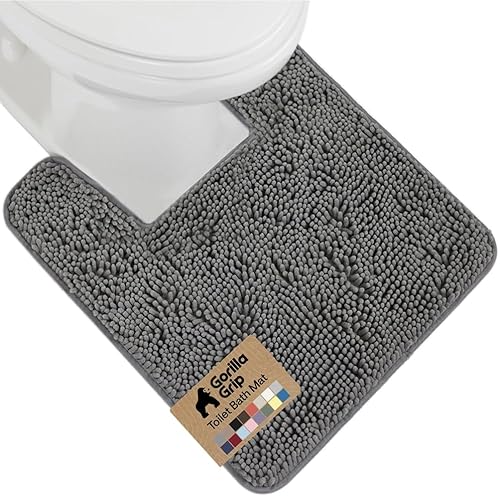 Miniatura 20 de Gorilla Grip - Tapete de baño de 60 x 24 pulgadas, de felpilla gruesa, suave y absorbente, secado rápido, de microfibra, con reverso de caucho