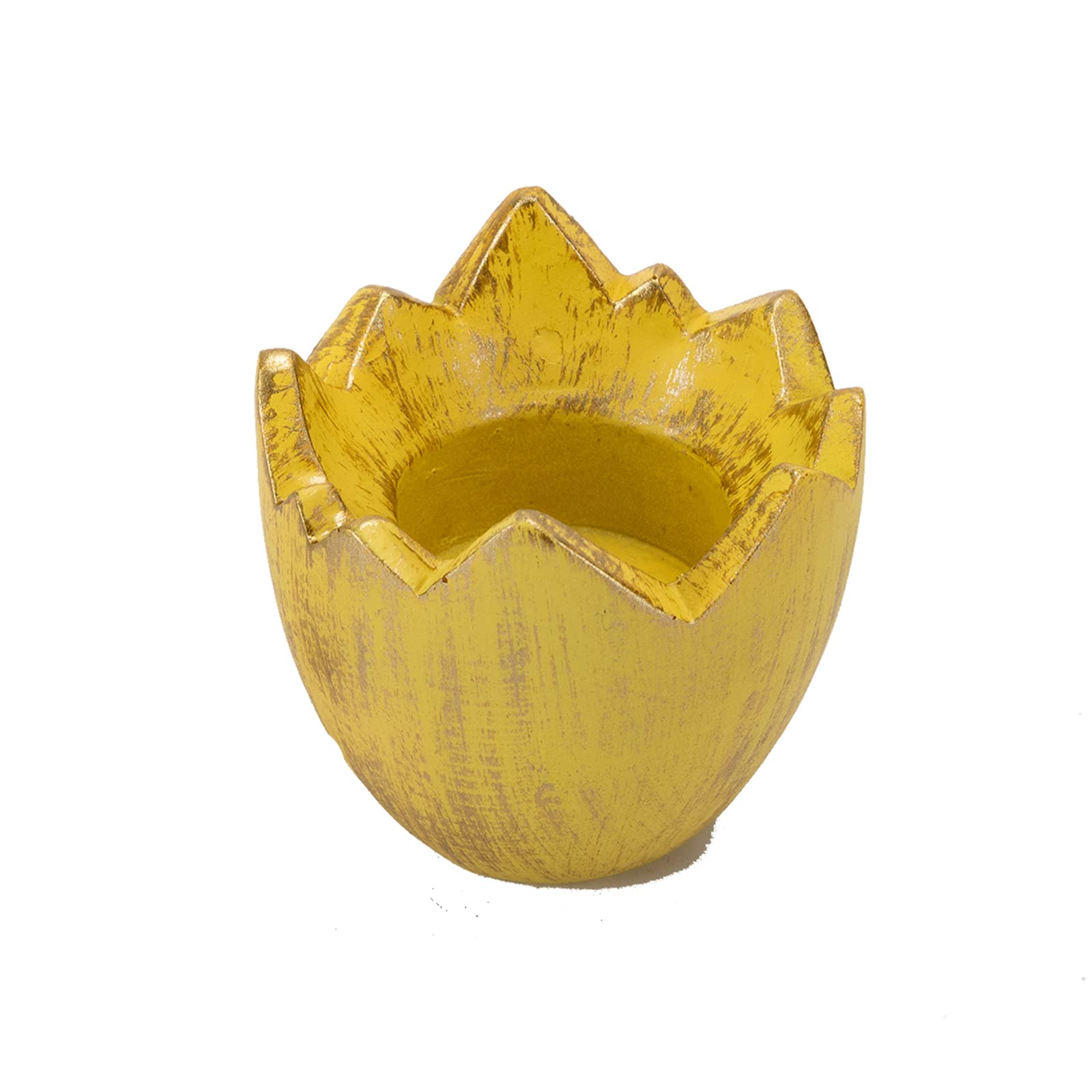 QYLJZB Resin Eggshell Tealight Candle Holder, Easter Tabletop Decorative Tea Light Candle Stand for Easter Decor Wedding Party Garden Patio Decoration