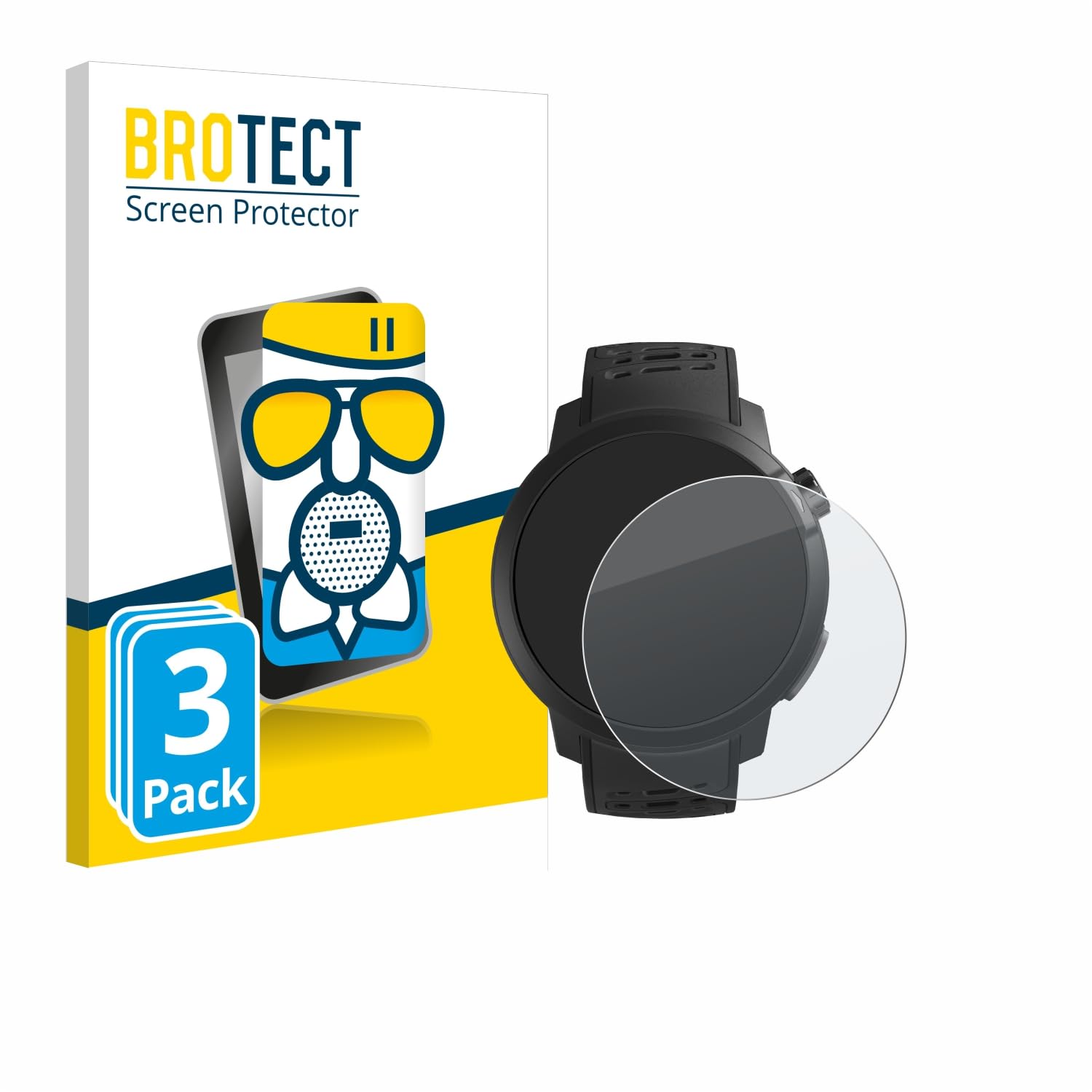 BROTECT Glas Screen Protector voor Coros Pace 3 Schermbeschermer [9H Hardheid, Beschermglas-Folie niet Gehard Glas