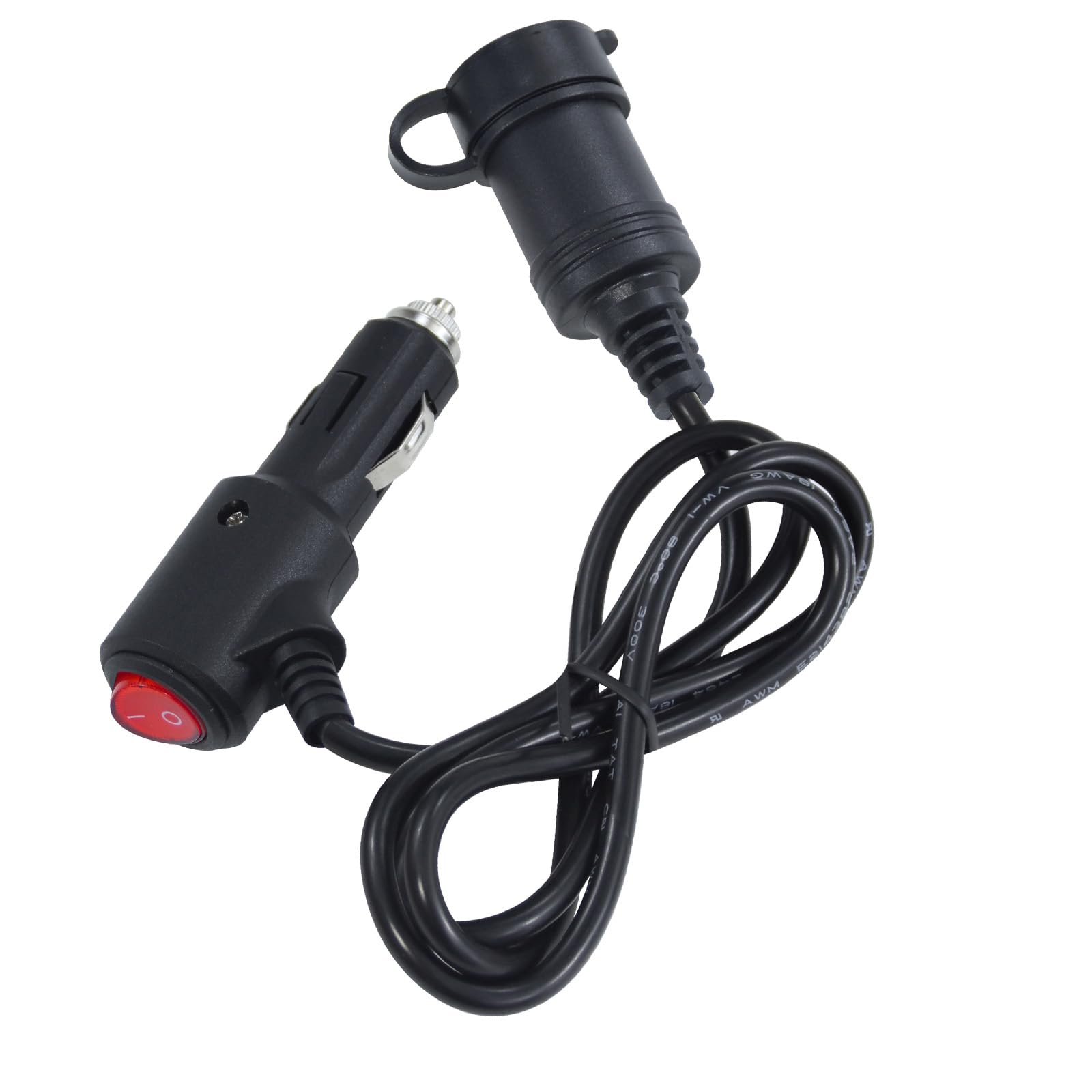 Amazon.com: 3FT Cigarette Lighter Extension Cord with On Off Switch
