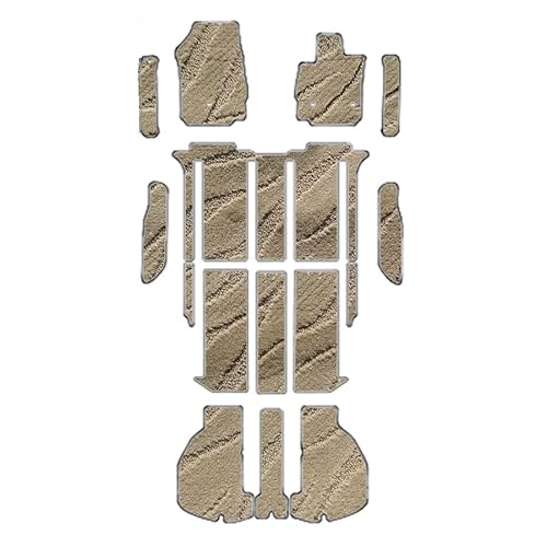 M&K アルファード ヴェルファイア フロアマット 互換品 30系 27/1〜R5/6 後期にも対応 プレミアムタイプ ※お車のグレードをタイプ表で確認しご購入下さい。 (タイプ4, プレミアムウェーブベージュ)