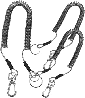 LOORGVEL Cordón De Retráctil De Alta Resistencia Clip para Herramientas con Color Verde