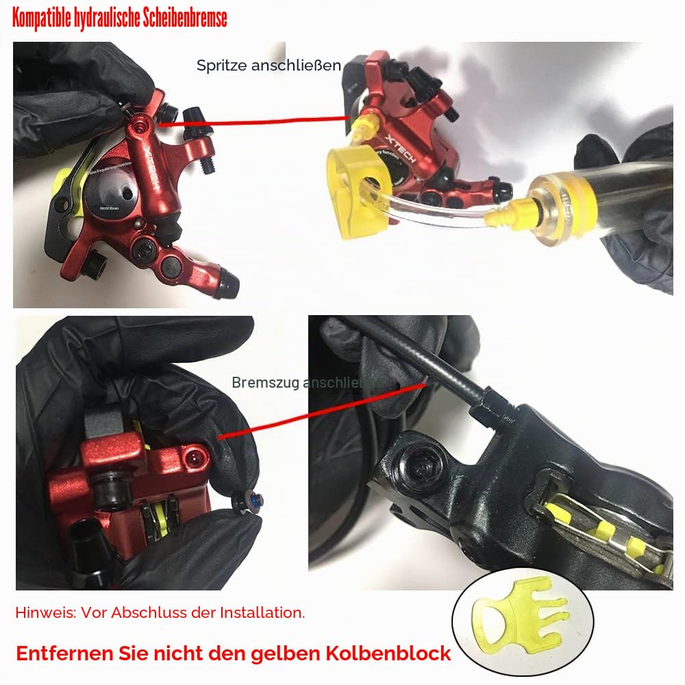 MTB Road HB-100 MTB Road Line Pulling Hydraulische Scheibenbremssattel Vorne & Hinten Mountainbike Scheibenbremse E-Bike Scheibenbremse