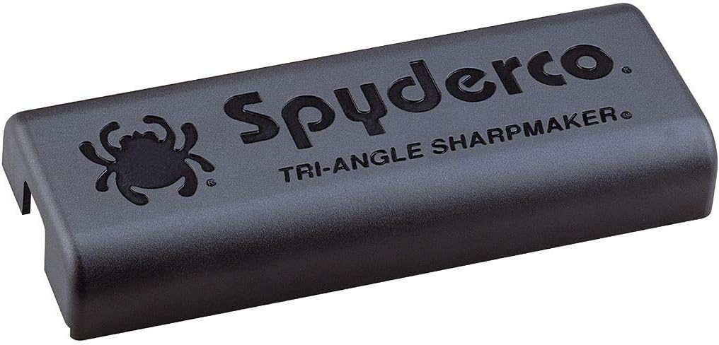 Spyderco Tri-Angle Sharpmaker, Complete Knife Sharpening System with Medium Grit and Fine Ceramic Stones for Professional-Grade Finishing - Compact, Easy-to-Use Design - 204MF