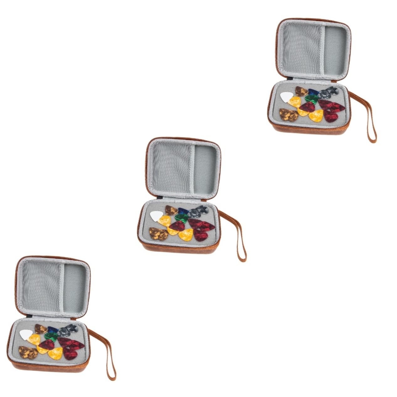 ifundom 3sets Plettri Per Chitarra Ergonomici Set Da Piezzi Con Astuccio Accessori Per Musicisti Colori Casual e Comfort Ottimale Per Suonare