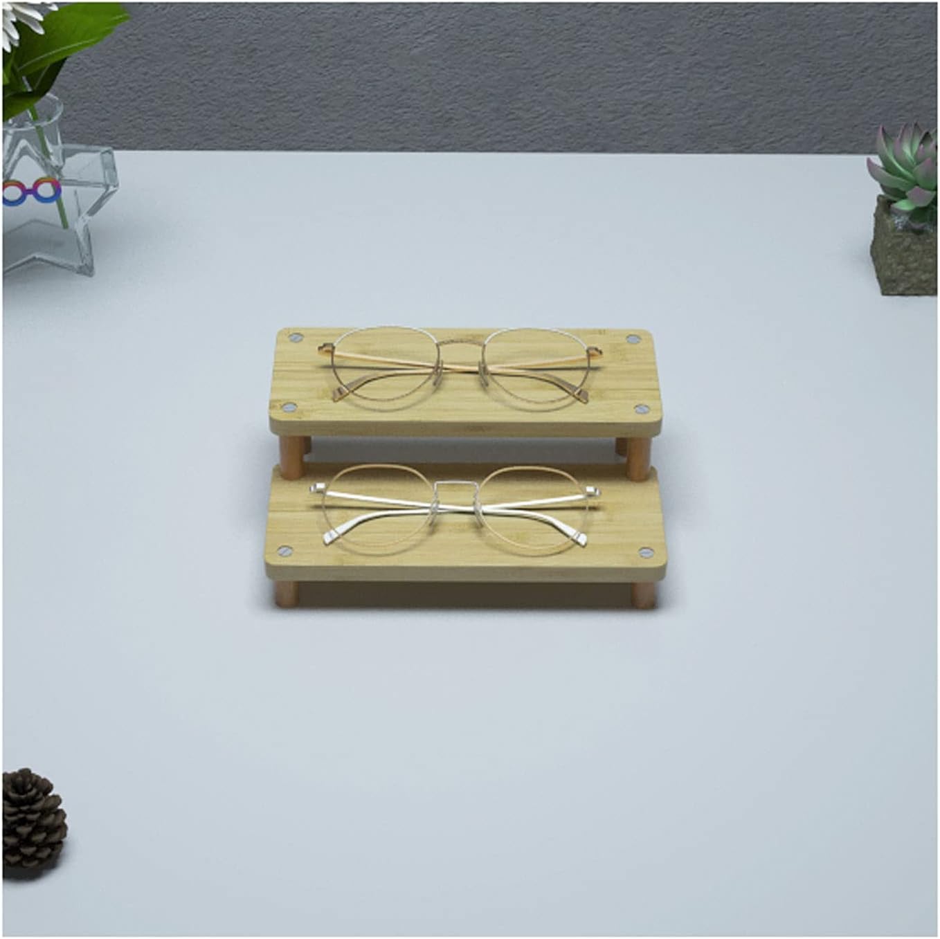 Sunglasses Rack Holder Wooden Eyeglasses Frame Stand