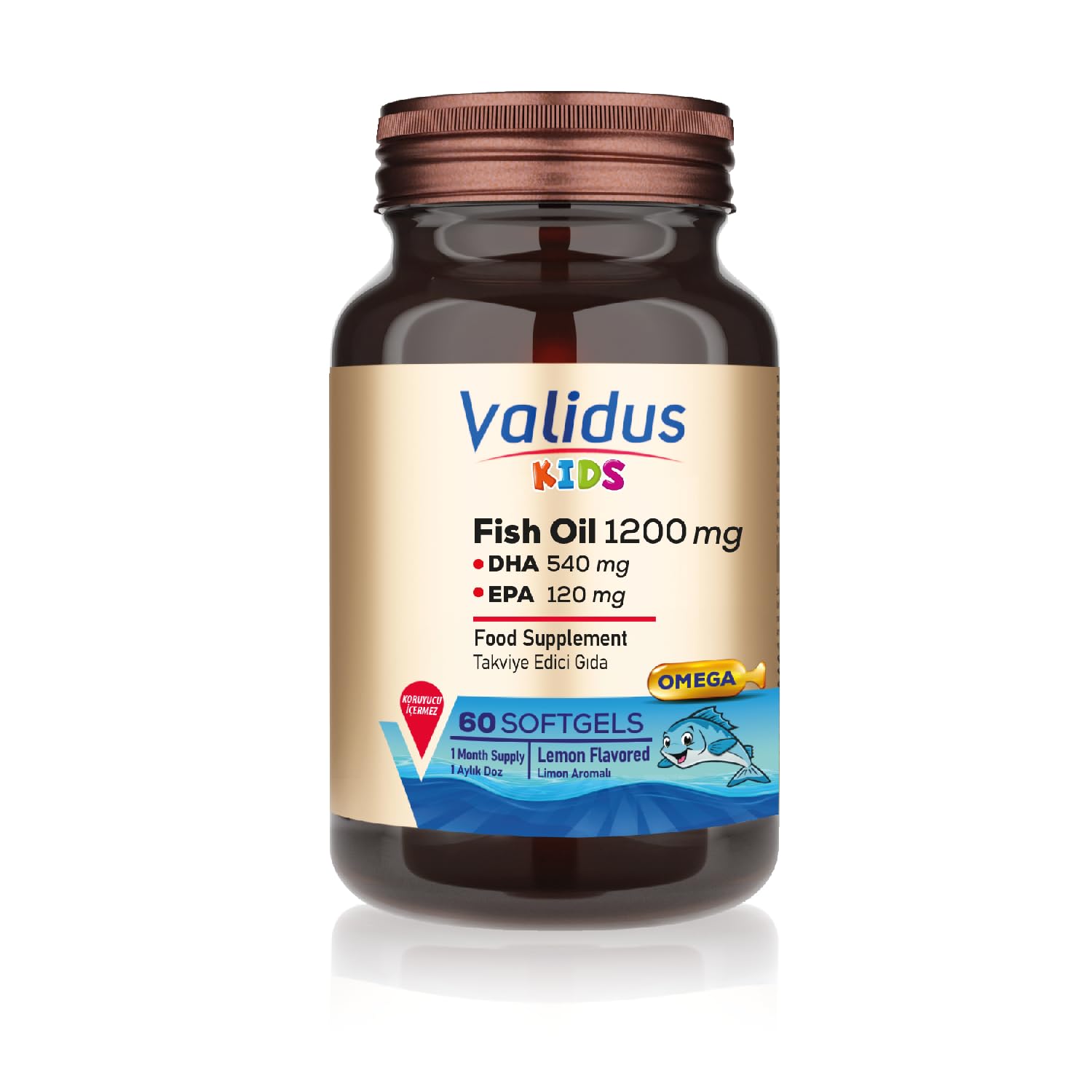 Validus Kids Fish Oil 1200 Mg 60 Softgel