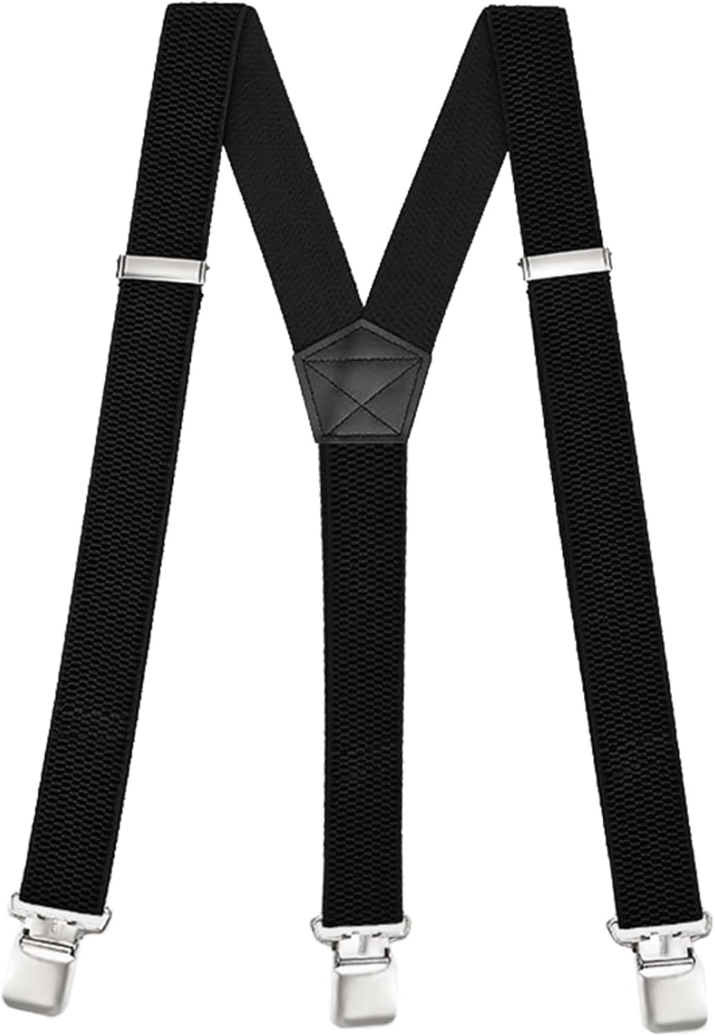 Suspenders for Men Women Heavy Duty Adjustable Elastic X Back With Clips for Jeans Dress Pants