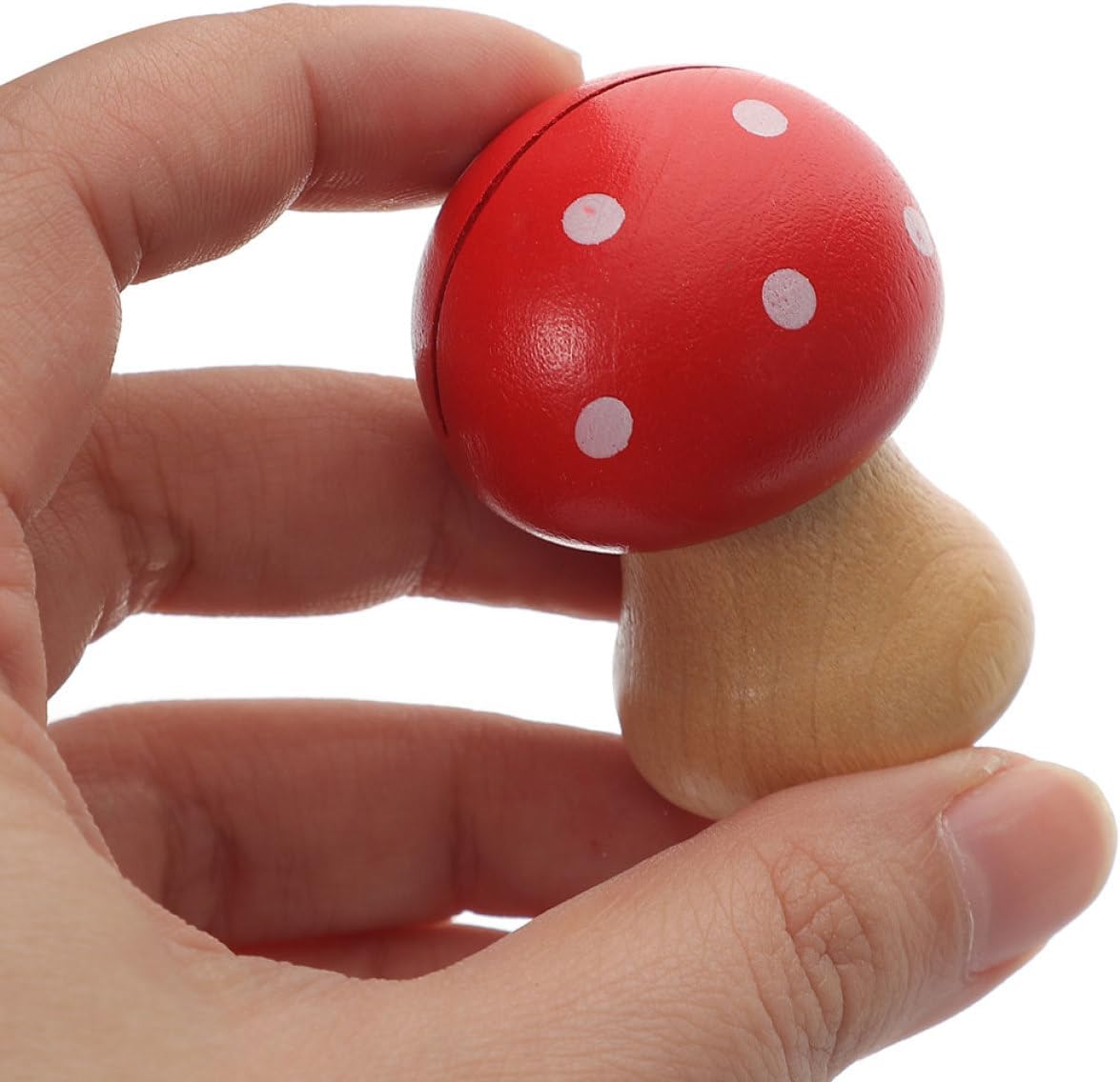 Wooden Mushroom Memo Clip and Photo Holder, Red Desktop Note Clip for Office Decor, Cute Desk Accessory for Photo Display and Message Organization image 4