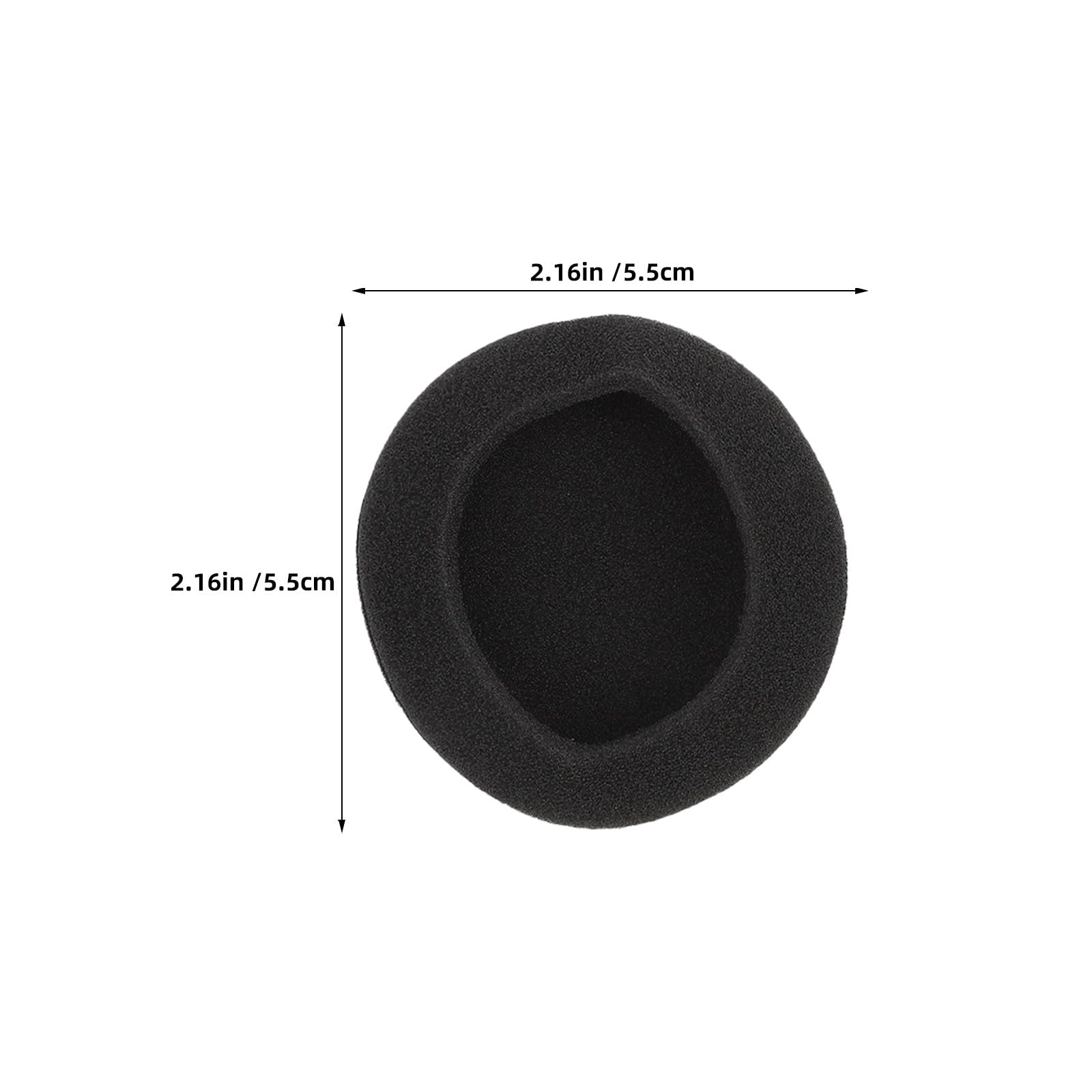 jojofuny Lot de 24 Coussinets d'oreille de Rechange 55 mm, compatibles avec la Plupart des Casques téléphoniques de Bureau de Taille Standard - Isolation phonique renforcée