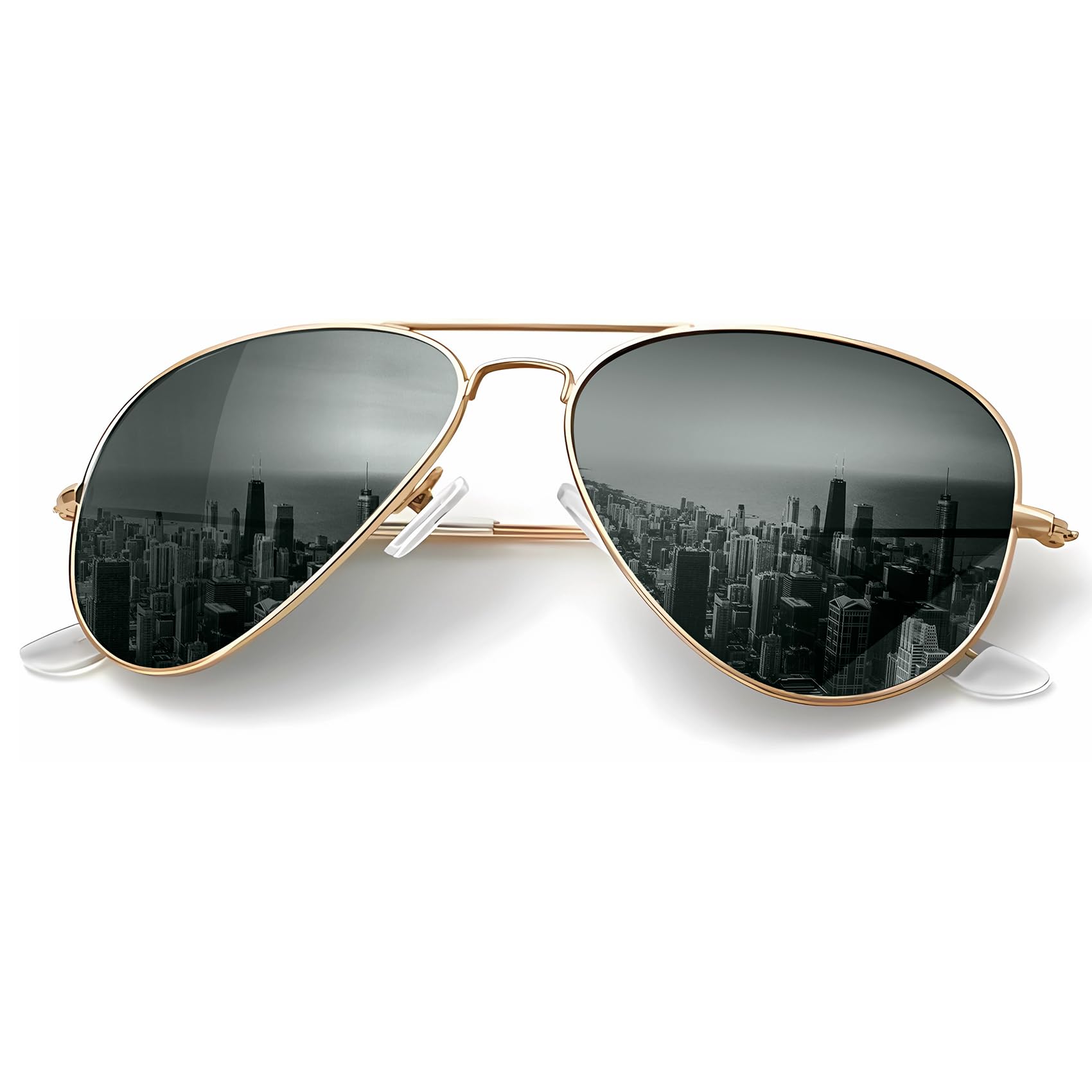 KALIYADI Classic Aviator Sunglasses for Men Women Driving Sun glasses Polarized Lens UV Blocking