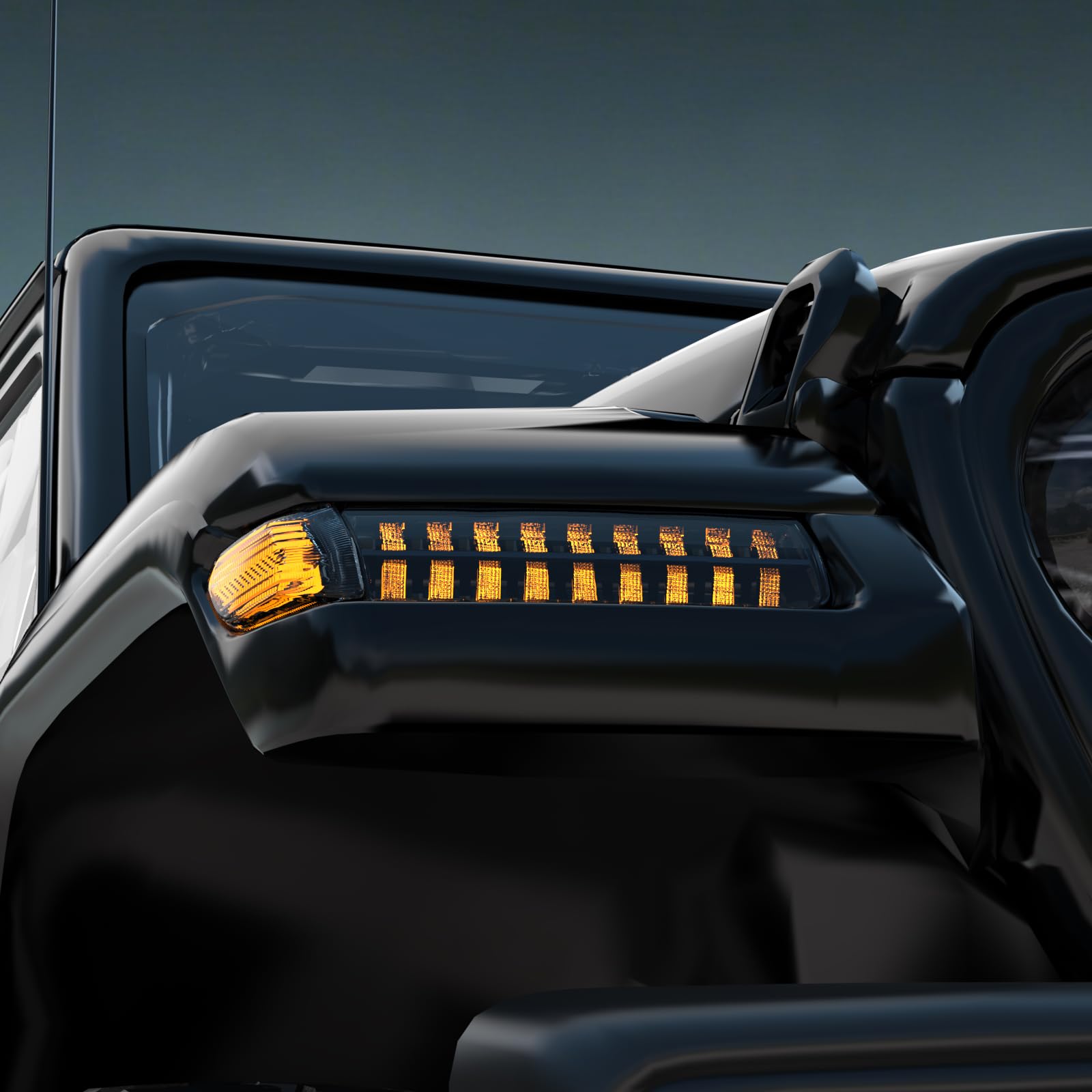 LX-LIGHT New Upgrade Smoke LED Turn Signal Lights with DRL & Side
