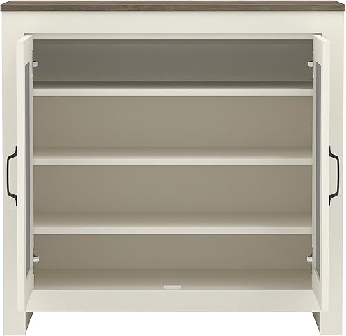 Miniatura 6 de Galano Isadora - Armario de almacenamiento de zapatos de 12 pares, organizador independiente con puertas de espejo acrílico para entrada, armario