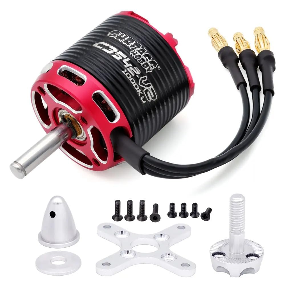 14 biegunów C3542 V2 1000/1250/1450KV Outrunner bezszczotkowy silnik Flier 50A ESC do modelu samolotu RC ze stałym skrzydłem (1000KV + Flier 50A)