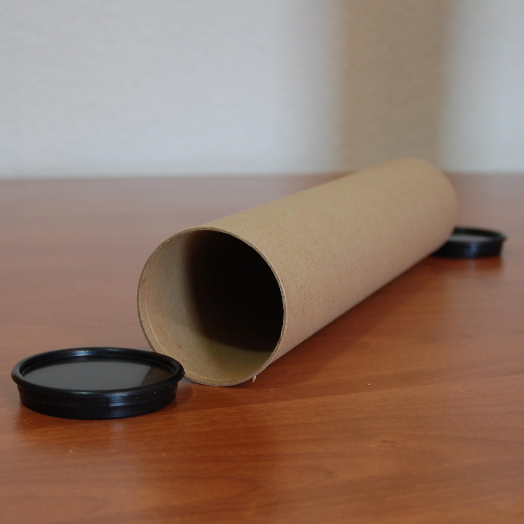 Lot De 100 Manchons D'expédition Carrés En Carton - 655x105x105 Mm - Rouleau Tube