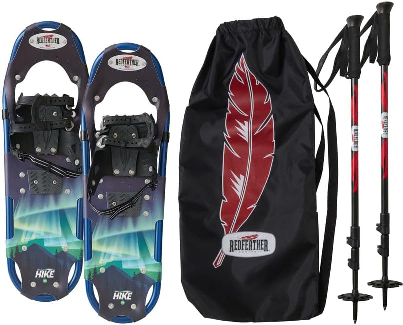 Redfeather Outdoors Hike メンズ スノーシューキット - 軽量で丈夫 米国製 - 冬のハイキング、スノーシュ