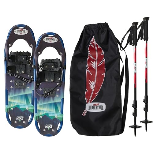 Hike Men's Snowshoes Kit - Lightweight, Durable, Made in The USA - Ideal for Winter Hiking, Snowshoeing, and Outdoor Adventures - Premium Performance Snow Shoes