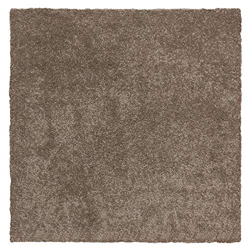 Luxus Teppichfliesen Velours Qualitäts Teppichplatten Aristo 50x50cm, Farben:Taupe