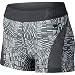 Nike Pro 3 Hypercool Tidal Multi Womens Shorts - Dark Grey/Cool 725453 021 M