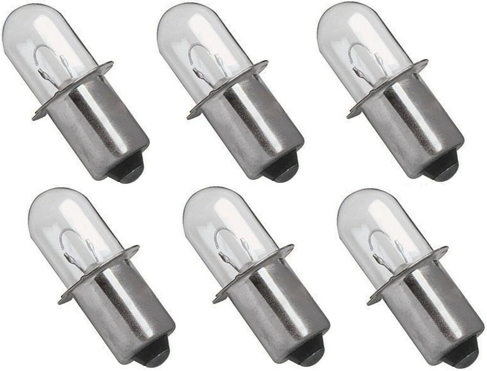 18V 0.6A Handheld Flashlights Xenon Bulb Replacement for RYOBI 18 Volt ONE+ Cordless P700 P703 P704 FL1800 Worklights DEWALT Flashlight DW9083 DW908 DW919 DC509 Flashlight - 6 Pack