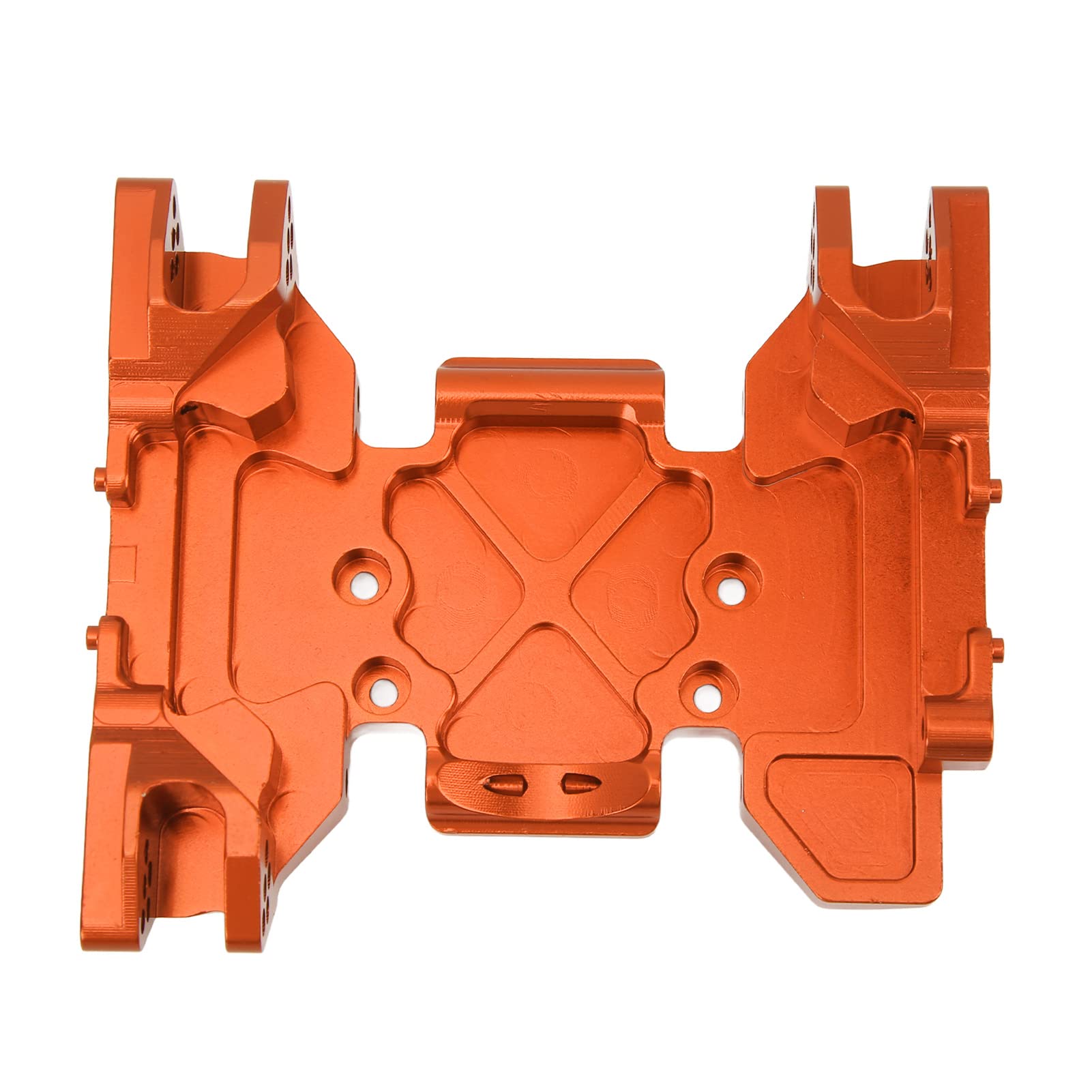 RC skrzynia biegów samochodu płyta czarna anodowana obróbka CNC stop aluminium łatwe do wymiany akcesoria RC dla SCX6 na 1/6 (Orange)