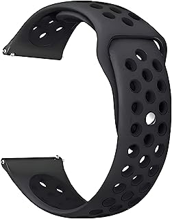 سوار ساعة من السيليكون جيد التهوية من نيكست ستور متوافق مع الساعات الذكية مقاس 20 ملم