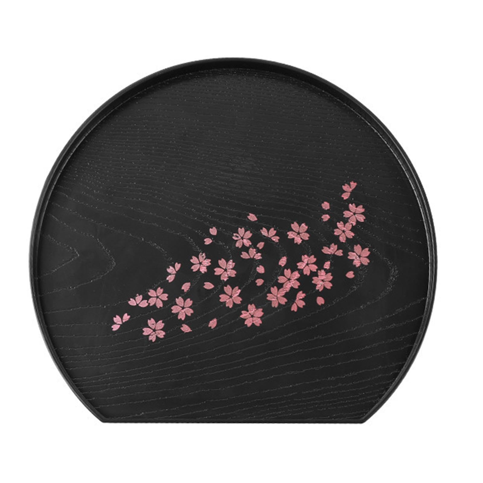 KIXZSAZ Elegant Breakfast Tray With Cherry Blossom Lightweight Practical Serving Tray Celebratory Dinners And Just Shaking Dry. Living Room Hotel Housewarming