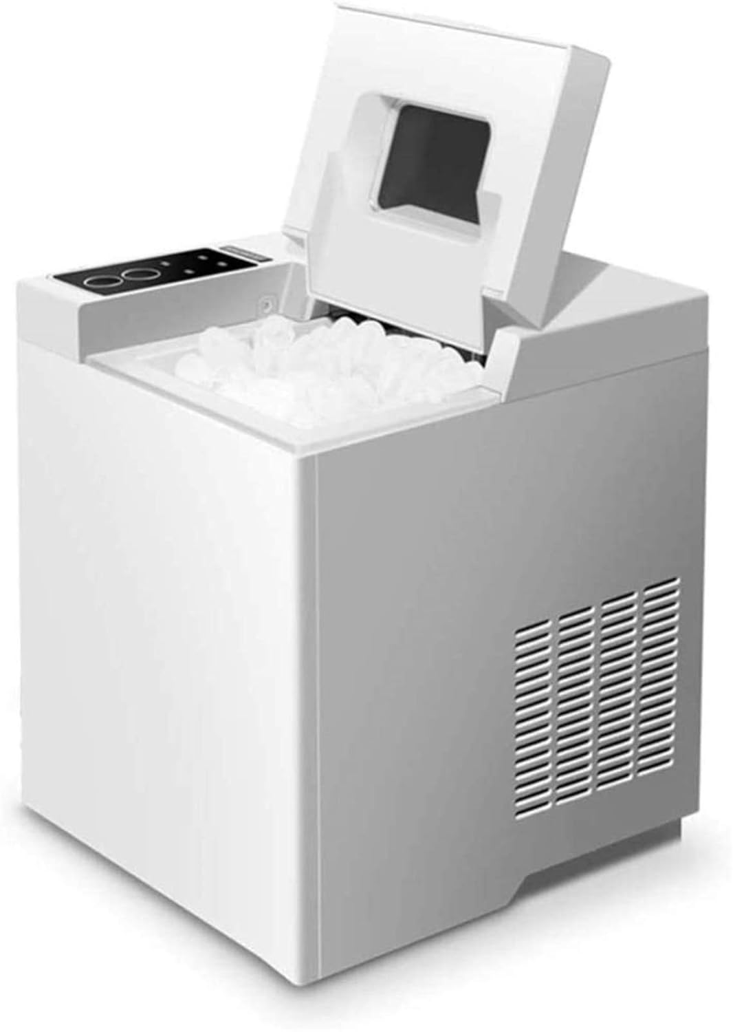 Mini Automatic Ice Maker Electric Bullet Round Block Ice Cube Making Machine 15kg / 24H Small Home Bar Coffee Tea Milk Shop