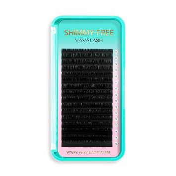 Shimmy-Free Volume Lash Extensions,Self Fanning Eyelash Extensions,0.03/0.05 C CC D Curl 8-15mm Mixed Length Tray, Soft Matte Black,Classic Lash Extensions for Professional Lash Artists0.05-D-8-15mm