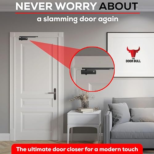 Miniatura 7 de Cierres automáticos ajustables, sexy y sólido hidráulico, grado residencialcomercial, fácil instalación con plantilla de ajuste de tamaño real