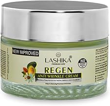 Lashika Regen Anti-Wrinkle Cream | Helps in Reducing Fine Lines & Wrinkles | With Niacinamide, Peptides & Avocado Oil | Hydrates Skin & Reduces Redness | Paraben Free - 50g