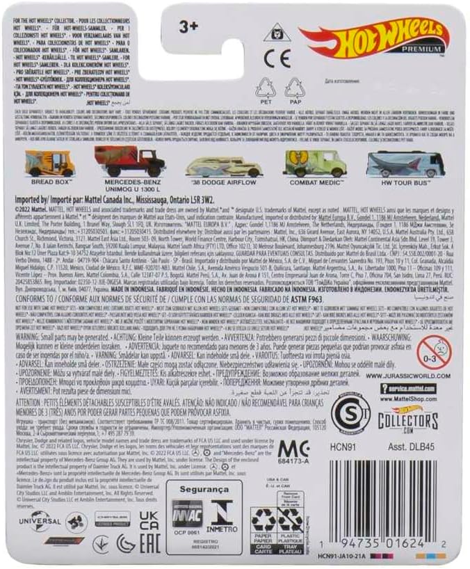 Hot Wheels Tour Bus Scale Vehicle for Kids Aged 3 Years Old & Up & Collectors of Classic Toy Cars, Featuring New Castings & Themes