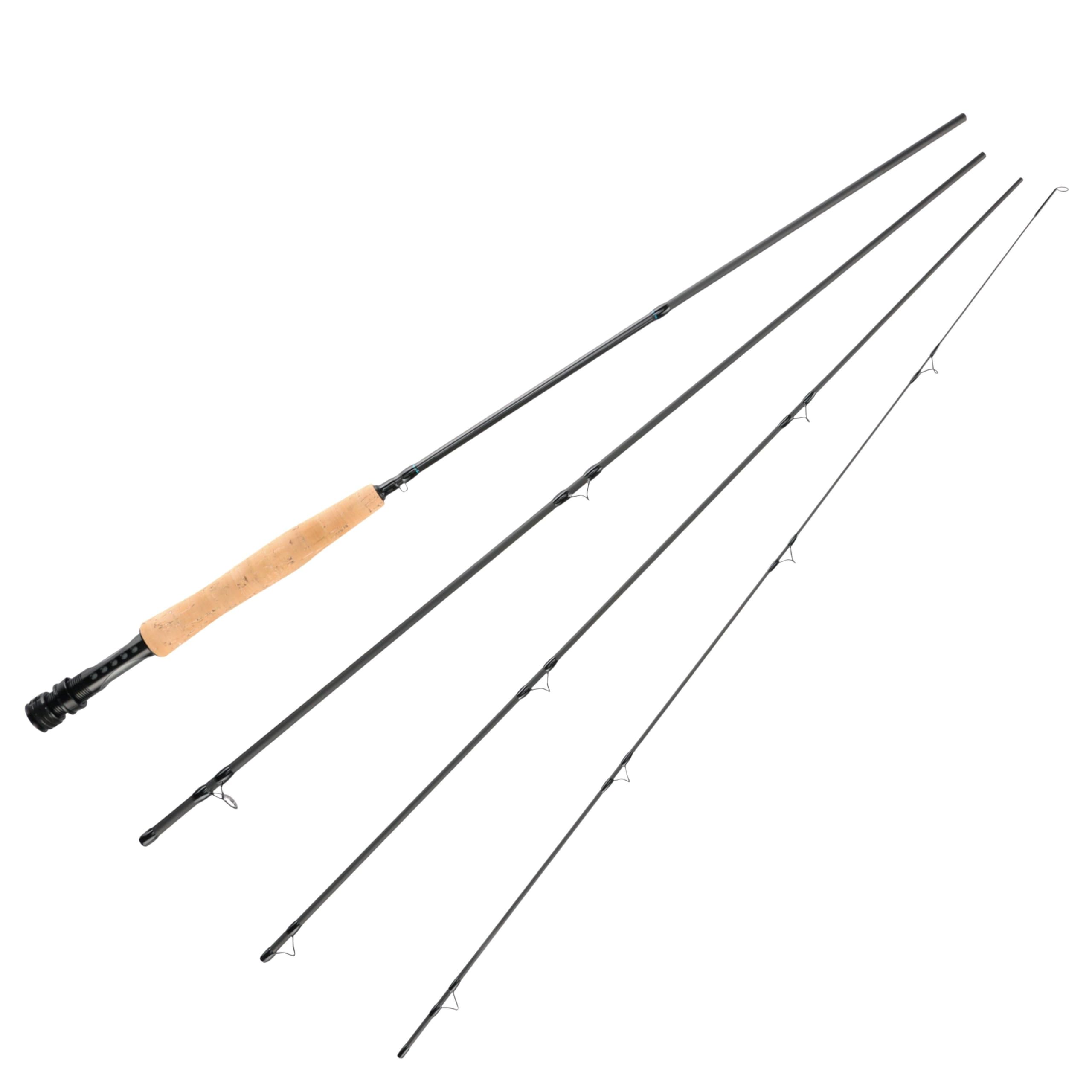 Shakespeare Cedar Canyon Elite Canna da mosca, Costruzione in fibra di carbonio premium, lanci di precisione, 4 pezzi, portamulinello in alluminio leggero, manico in sughero - disponible en tailles