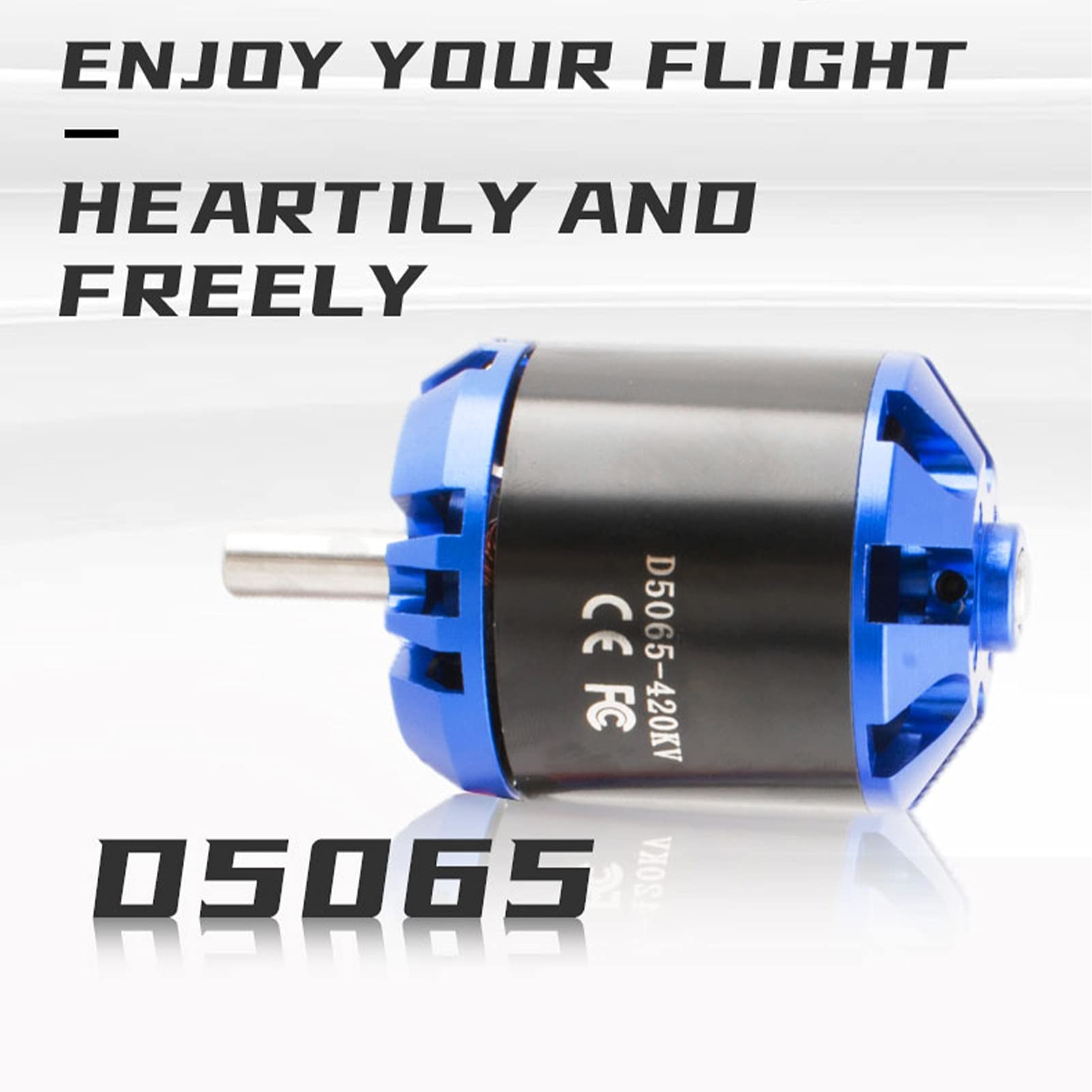 Silnik Bezszczotkowy, Bezszczotkowy Silnik RC 5065 420KV 1600W z Wtyczką Bananową 4,0 Mm do Części do Modernizacji Samolotów RC