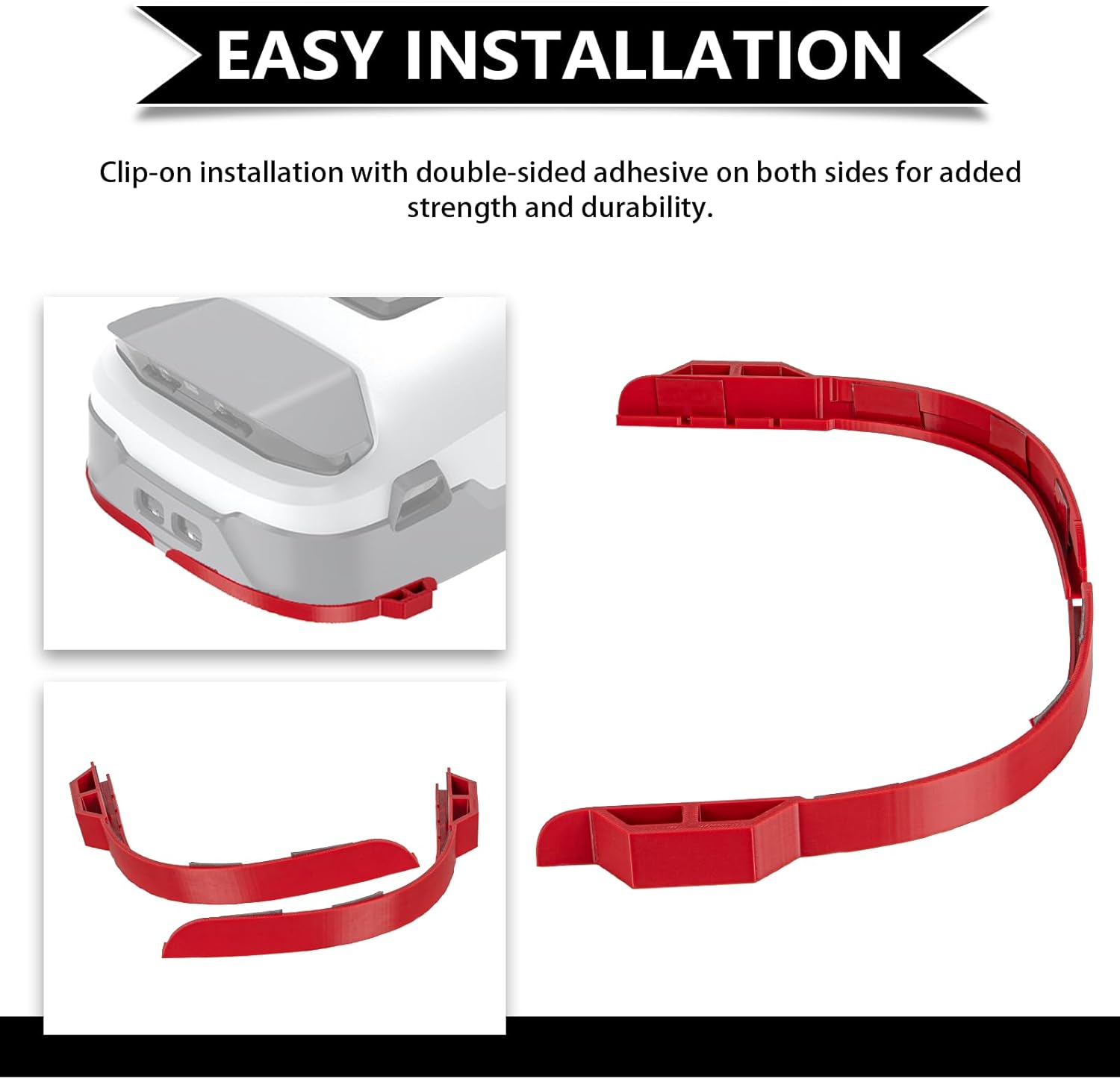 Robotic Mower Front Bumper for Anthbot Genie 1000 Compatible with Genie 600/3000 Models Anti-Collision Protection, Scratch Resistant, Easy to Install Lawn Mower Guard