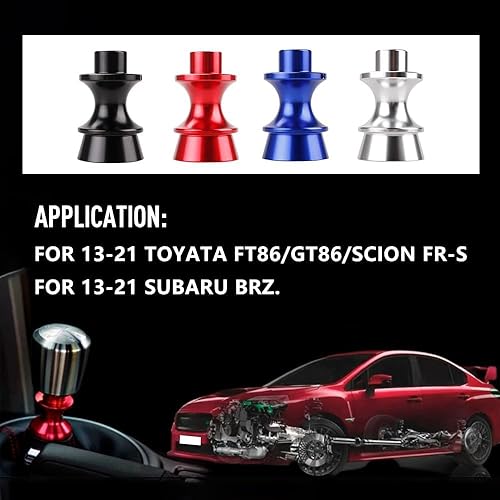 Miniatura 6 de Billet Pomo de palanca de cambios de aluminio con bloqueo inverso, perilla de palanca de cambios de aleación de aluminio, palanca de bloqueo