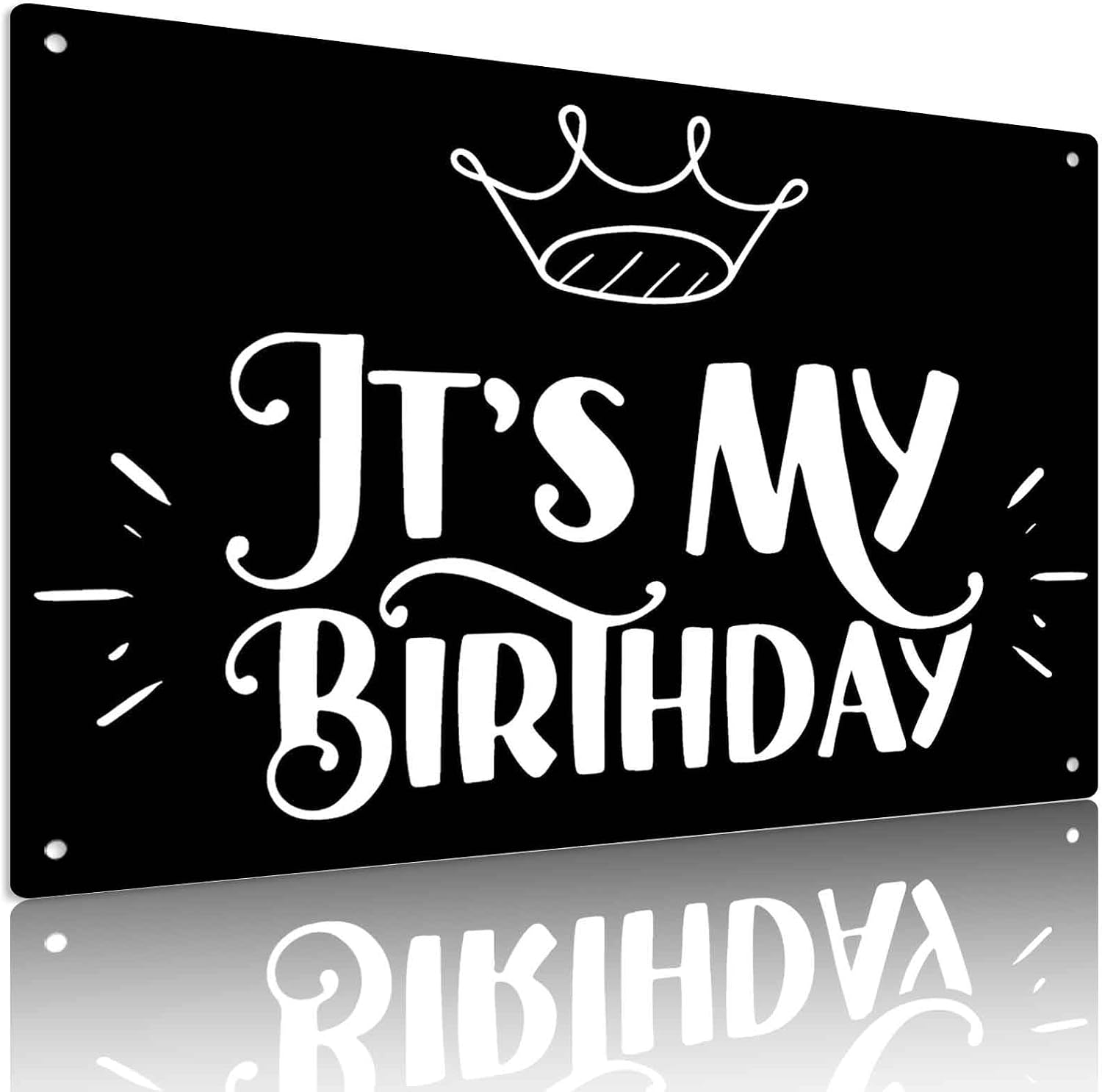 It's My Birthday Aluminum Metal Sign, 8X12 Inch, Funny Birthday Decor Wall Art for Birthday Party, Home Decor, Gift for Birthday Celebrants