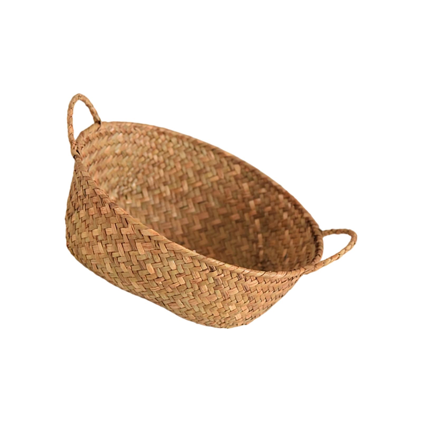 Sturdy Handcraft Double Handle Basket Multipurpose Home Organizers for Towels Toy Magazines Home Decoration Basket