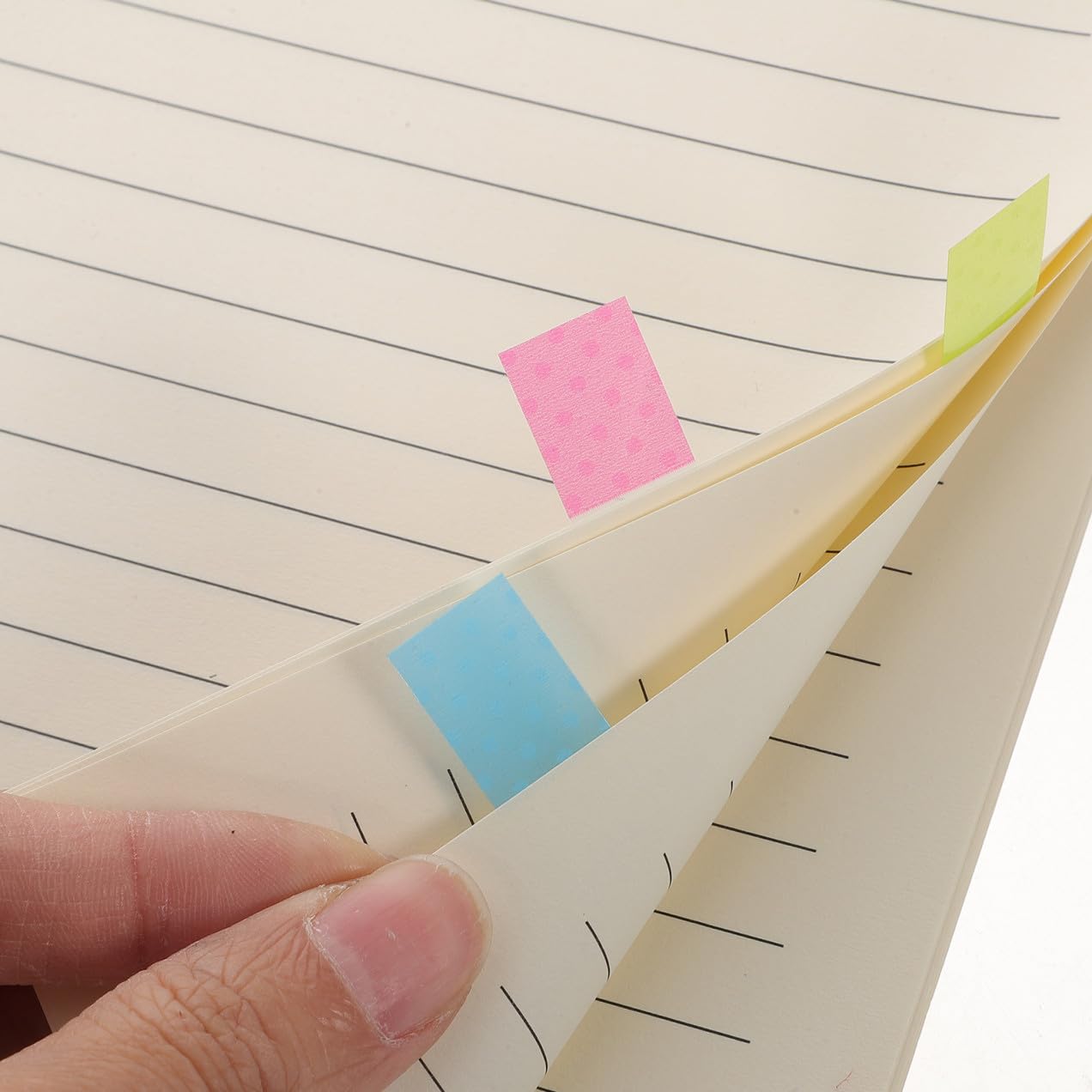 EXCEART 5 Sets Sticky Memo Pad Papier Seite Marker Aufkleber Liniert Pad Set Für Sticky Index T Flaggen 6 Packungen * 5