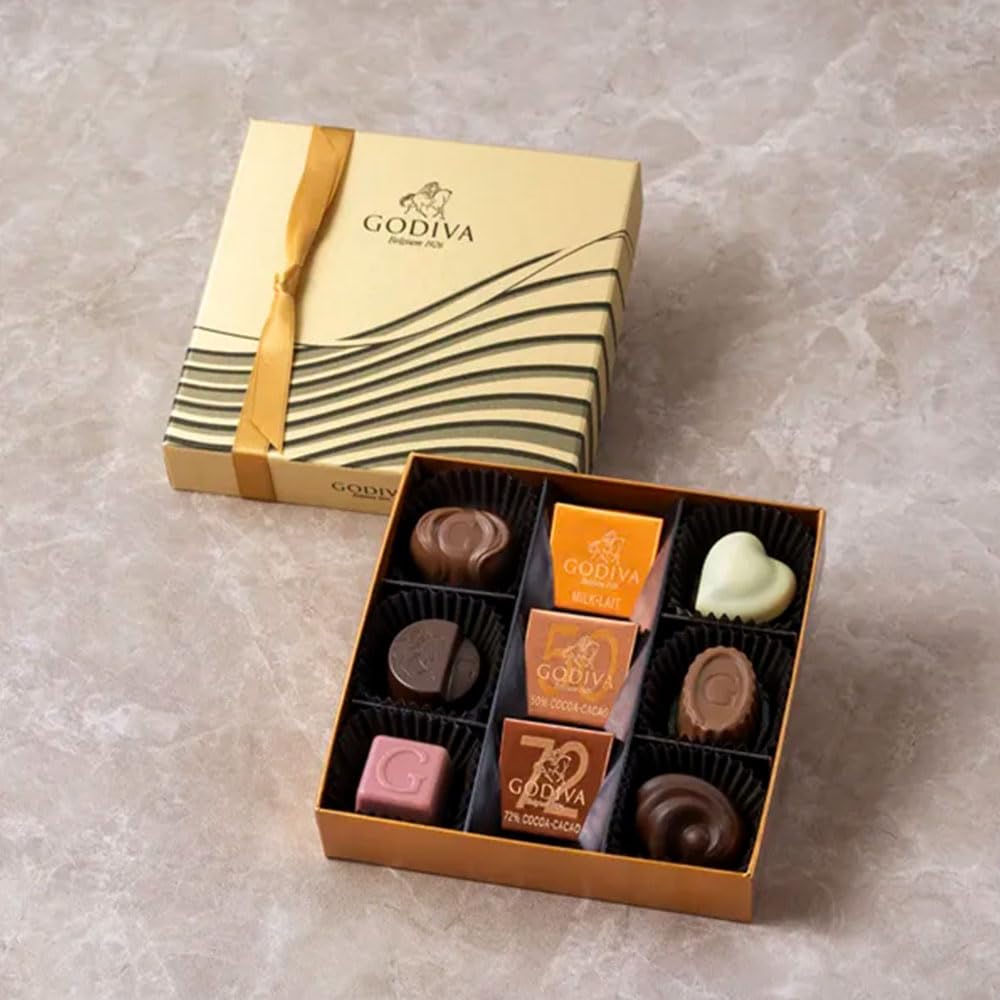♡ご確認用♡ Amazon | ゴディバ チョコ GODIVA ハートオブゴールドコレクション 9粒